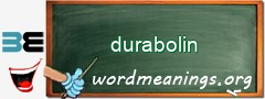 WordMeaning blackboard for durabolin